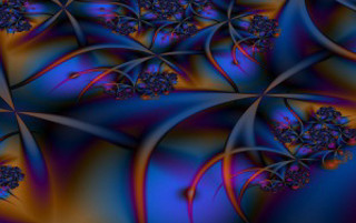 Blue purple flower design black - a black center free wallpaper