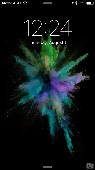 Phone clock explosion aurora galaxy - a phone free wallpaper for mobile