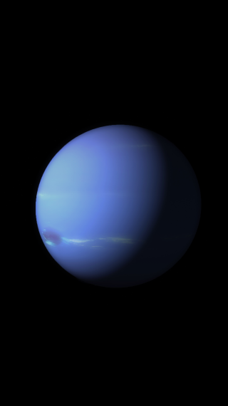 Blue planet space art raytraced - subsurface free wallpaper for mobile