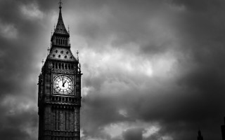 Gothic clock tower cloudy sky - christopher wren free wallpaper