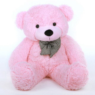 Pink teddy bear bow tie - net art free wallpaper for tablet