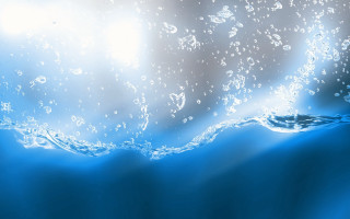 Blue ocean bubbles water droplets 2 - a blue ocean free wallpaper