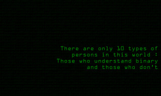 Green text message black background - ascii art free wallpaper