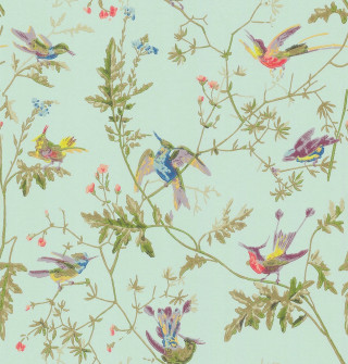 Birds flowers leaves plant branch - green leaf and flowers free wallpaper for tablet