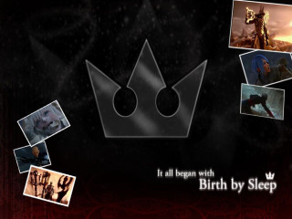 Crown birth sleep black white - final free wallpaper for desktop