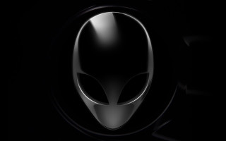 Black alien head circular object - a circular object free wallpaper