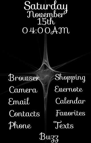 Black background white text poster - free technology wallpaper for mobile
