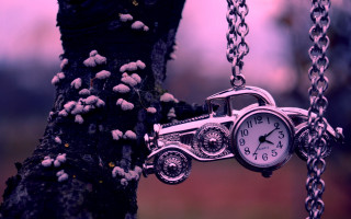 Clock tree chains hanging time - chain free wallpaper