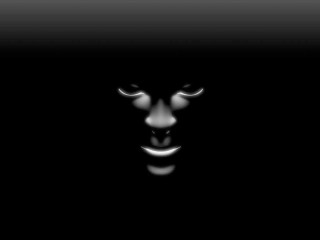 Black cat glowing eyes creepy - caustic free wallpaper