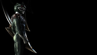 Man green suit sword black - a black background behind free wallpaper