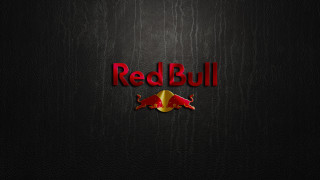 Red bull logo black background - a red bull free wallpaper