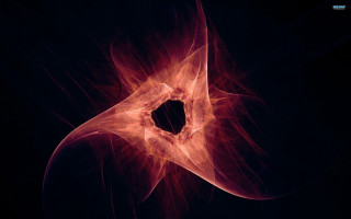 Red object hole center dark - the dark background free wallpaper
