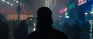 Man city night people walking - retrofuturism free wallpaper