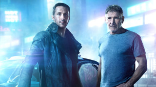 Two men city night car - blade runner free wallpaper for desktop