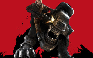 Man riding giant robot gun - a giant robot free wallpaper