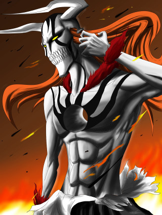 Cartoon demon character red hair - free abstract wallpaper