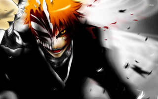 Orange hair black suit anime - orange hair free wallpaper