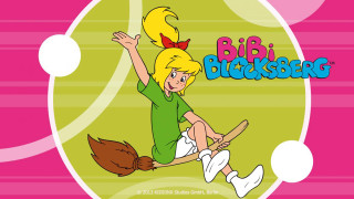 Cartoon girl flying bird back - a bird free wallpaper