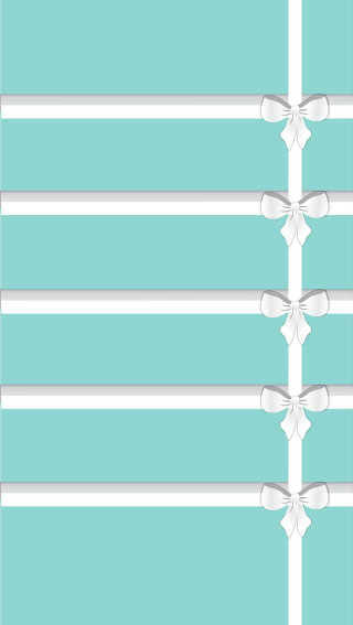 Blue white striped bows ribbons - art deco free wallpaper for mobile