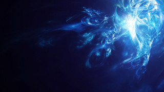 Blue abstract background bird center - a blue abstract background free wallpaper