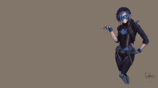 Woman cat suit posing hands - a woman in a cat suit free wallpaper