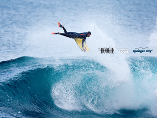 Man riding wave surfboard ocean 14 - a wave free wallpaper