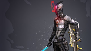 Futuristic man suit sword lightsaber 2 - character concept art free wallpaper