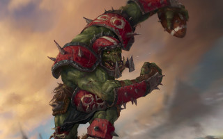 Demon sword armor hands air - his body free wallpaper