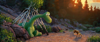 Cartoon dinosaur dog forest sunset - adam rex free wallpaper for desktop