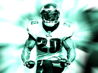 Football player running ball blurry - moss free wallpaper