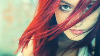 Woman red hair blue eyes 13 - blue eye free wallpaper for desktop