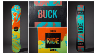 Snowboard colorful design black background - a snowboard free wallpaper