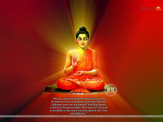 Buddha statue meditation quote red - a buddha statue free wallpaper