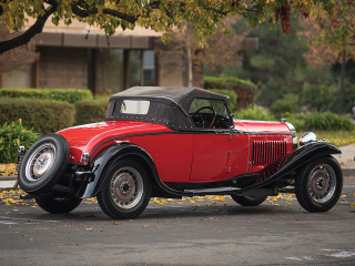 Red car parked road tree - art deco free wallpaper