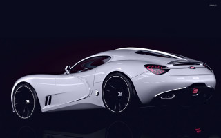 White sports car red light 4 - a white sports car free wallpaper