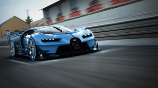 Bugatti race track blurry background - a bugatti car free wallpaper