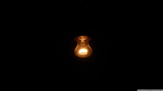 Lit bulb dark night glow - free light wallpaper