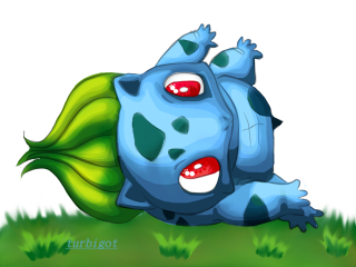 Cartoon character green tail eyes - a green tail free wallpaper