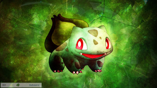 Pokemon cartoon green background red - a black tail free wallpaper