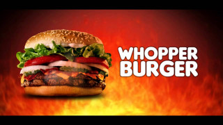 Burger fire background whopper burger - white letter free wallpaper