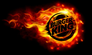 Burger king flames smoke hyperrealism - flame free wallpaper for desktop