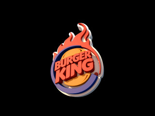 Burger king logo flames side - flame free wallpaper for desktop