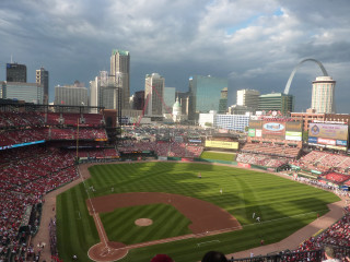 Baseball stadium st louis skyline - a baseball stadium free wallpaper