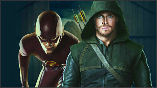 Man green hoodie man red - a green arrow free wallpaper for desktop
