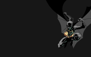 Batman flying bat back arm 2 - bruce timm free wallpaper