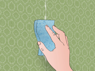 Hand cloth green wallpaper pattern - illustration free wallpaper
