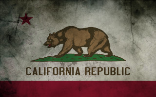 Grungy flag bear california republic 2 - a grungy flag free wallpaper