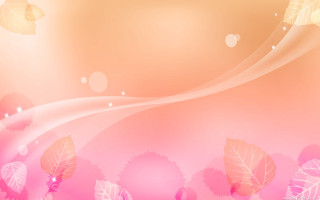 Pink yellow background leaves bubbles - pink background free wallpaper