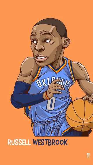 Russell westbrook basketball player with - alex grey free wallpaper for mobile