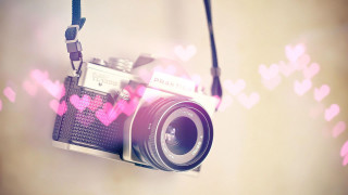 Camera heart lens strap string - len free wallpaper